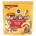 Pedigree Mini Marrobone Small Dog Treats Real Beef Flavor Crunchy Dog Biscuit, 15 oz.
