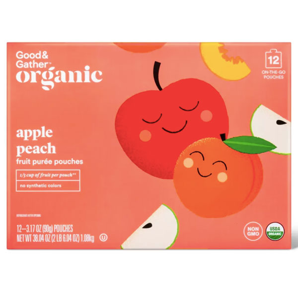 Organic Peach, 1 ct, 6 oz