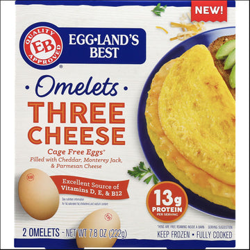 Eggland's Best Omelets, Three Cheese, 2 Count