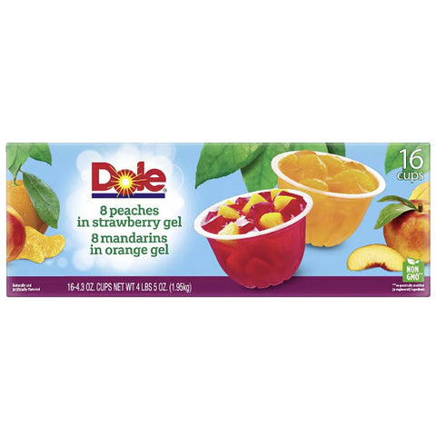 Dole Fruit in Gel Cups Variety Pack, 16 Count – Water Butlers