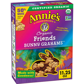 Annie's Organic Friends Bunny Grahams Snacks, 11.25 oz