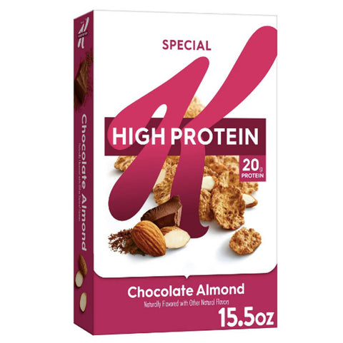 Kellogg's Special K High Protein Chocolate Almond Cold Breakfast Cereal, 15.5 oz