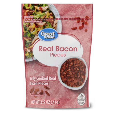 Great Value Real Bacon Pieces, 2.5 oz