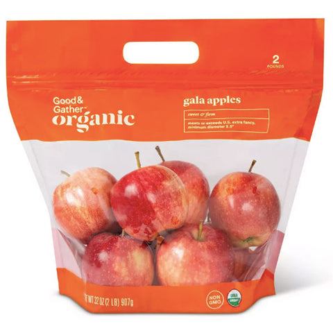 Organic Gala Apples, 2 lb bag