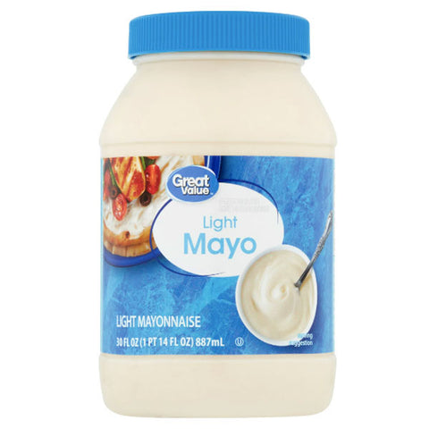 Great Value Light Mayonnaise, 30 fl oz