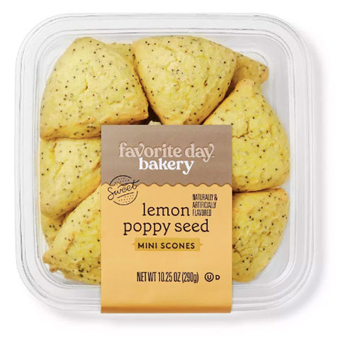 Favorite Day™ Lemon Poppy Seed Mini Scones, 10.25 oz