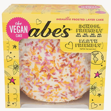 Abe's Vegan Vanilla Frosted Layer Cake 6 Inch, 30 oz