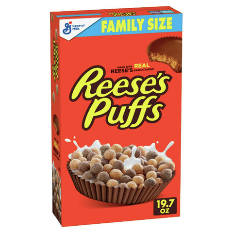 Reese's Puffs Breakfast Cereal, Family Size, 19.7 oz