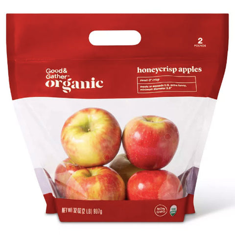 Organic Honeycrisp Apples, 2 lb bag