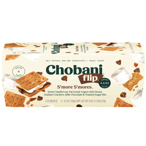 Chobani Flip S'more S'mores Greek Yogurt, 4.5oz. 4 Count