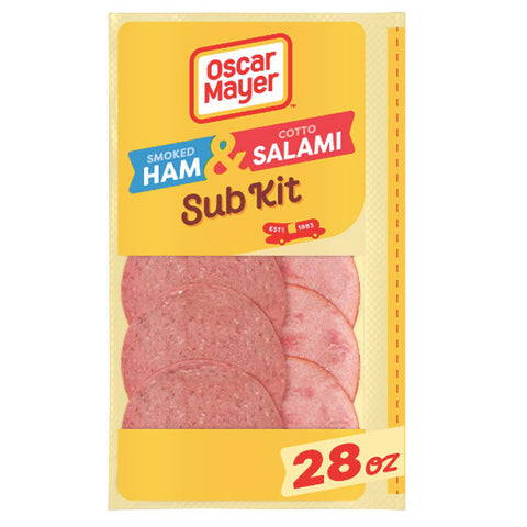 Oscar Mayer Smoked Ham & Cotto Salami Sliced Sub Kit, 28 oz