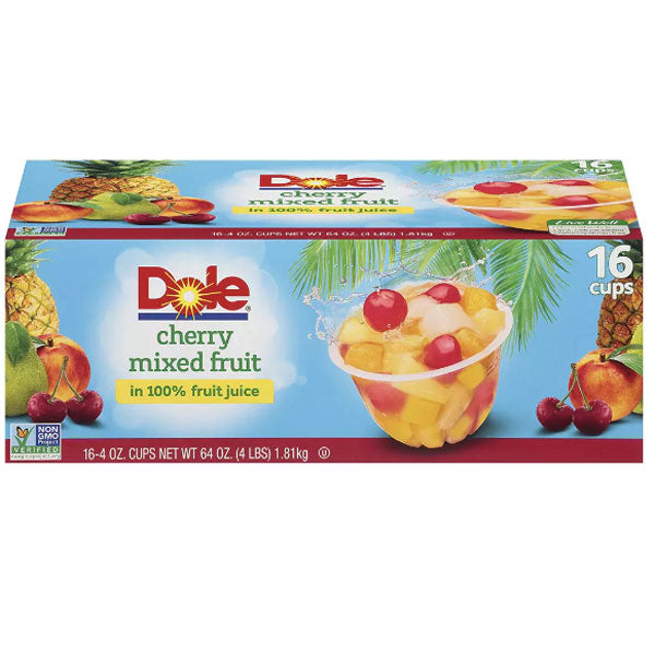 Dole Cherry Mixed Fruit Bowls, 4 oz. 16 Count