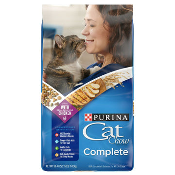 Purina Cat Chow High Protein Dry Cat Food, Complete, 3.15 lb.
