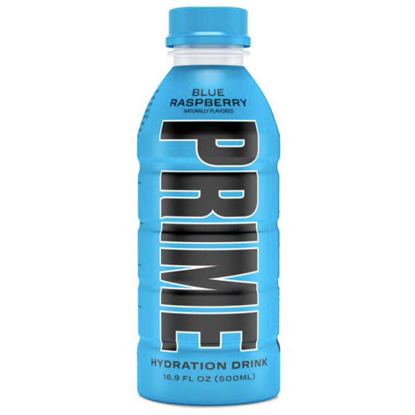  Prime Hydration Drink Blue Raspberry, 16.9oz Bottles