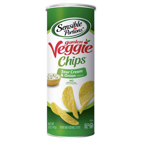 Sensible Portions Sour Cream And Onion Garden Veggie Chips, 5 oz.