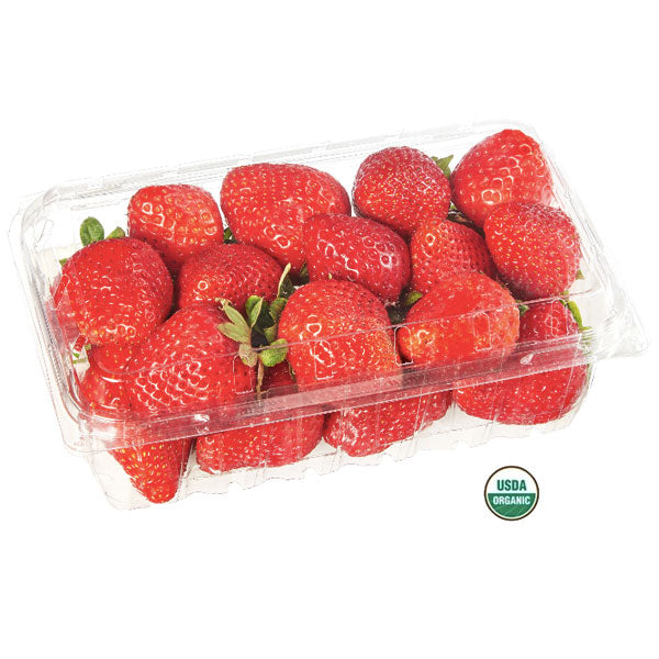 Fresh Organic Strawberries, 1 lb - Water Butlers