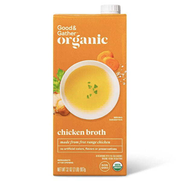 Great Value Organic Chicken Broth, 32 oz - Water Butlers