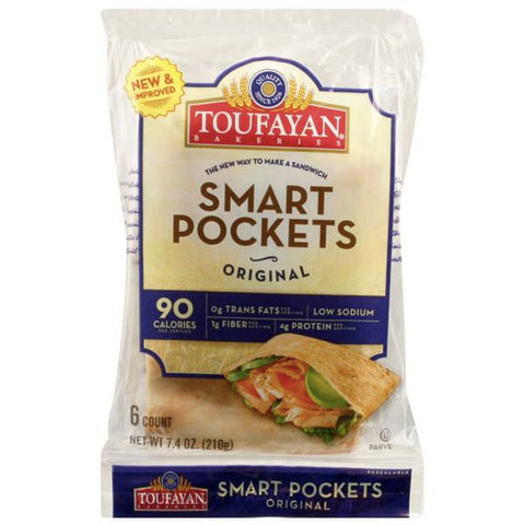 Toufayan Original Smart Pockets, 7.4oz, 6 Count