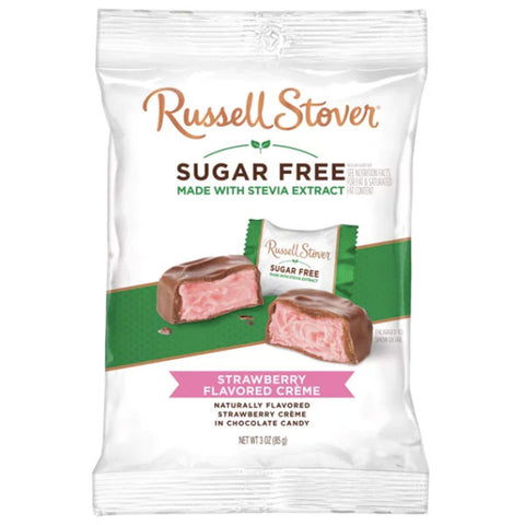 Russell Stover Sugar Free Strawberry Cream with Stevia, 3 oz.