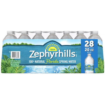 Zephyrhills Water 20oz bottles, 28 Count
