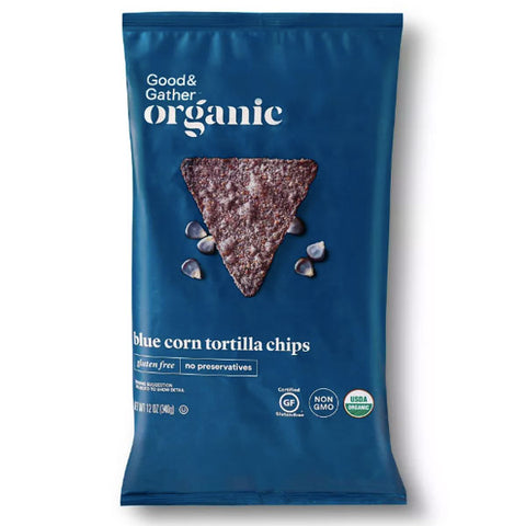 Good & Gather Organic Blue Corn Tortilla Chips, 12oz