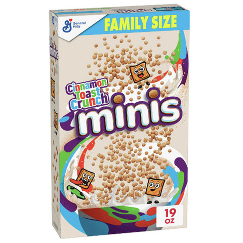 Cinnamon Toast Crunch Minis Breakfast Cereal, Family Size, 19.8 oz