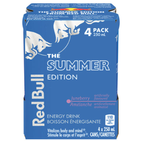 Red Bull Summer Edition Juneberry Energy Drink, 8.4 fl oz, 4 Count