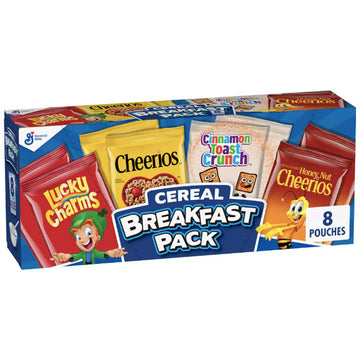General Mills Breakfast Cereal Variety Pack, 9.14oz. 8 Count