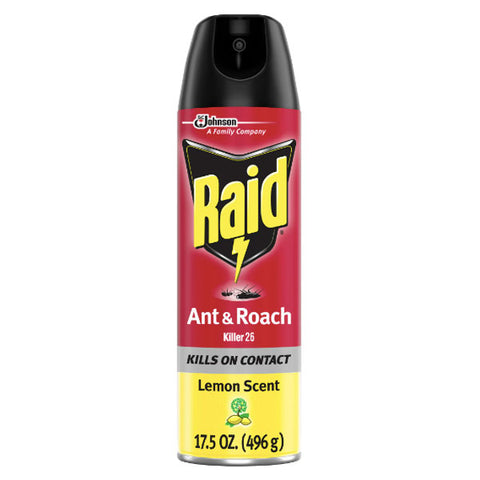 Raid Ant & Roach Killer 26, Lemon Fresh Scent, 17.5 oz