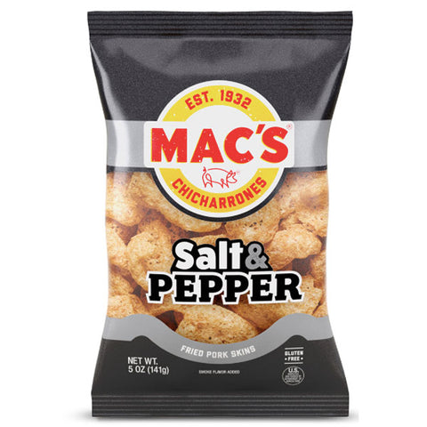 Mac's Salt & Pepper Fried Pork Skins, 5 oz