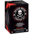 Death Wish Dark Roast Coffee, Organic Fair Trade, Single Serve K-Cup Pods, 10 Count
