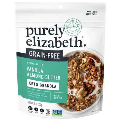 Purely Elizabeth Organic Grain-Free Vanilla Almond Butter Granola, 8oz