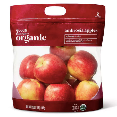 Organic Ambrosia Apples, 2 lb bag