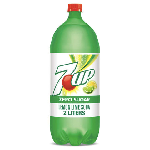 7UP Zero Sugar Lemon Lime Soda, 2 L bottle