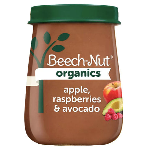 Beech-Nut Baby Food, Organics Just Apples Raspberry & Avocado, 4oz