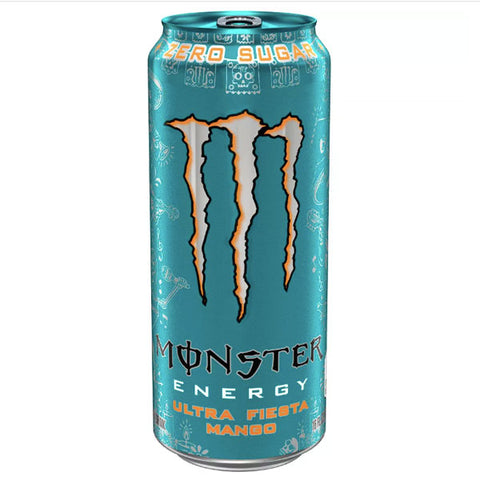 Monster Zero Sugar Energy Drink, Ultra Fiesta Mango, 16 Fl. Oz.