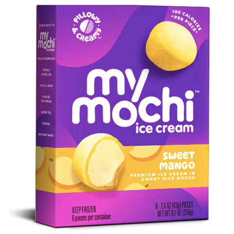 My/Mochi Ice Cream Sweet Mango, 6 Count