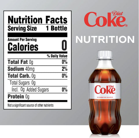 Diet Coca-Cola Soda Soft Drink Coke, 12 fl oz, 8 Pack