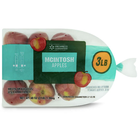 Freshness Guaranteed McIntosh Apples, 3 lb Bag