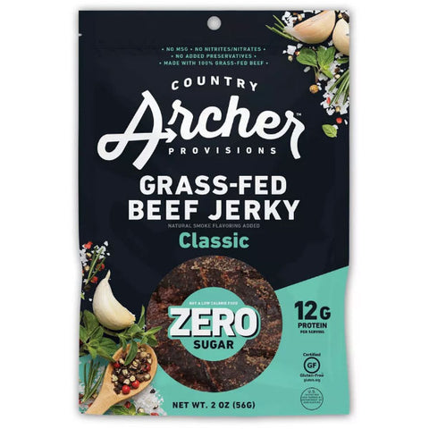 Country Archer Zero Sugar Classic Beef Jerky, 2 oz.