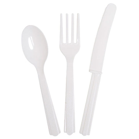 Way To Celebrate! Plastic Cutlery Set for 8, 24 Count