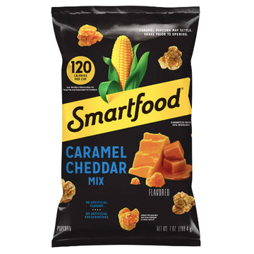 Smartfood Popcorn Bag, Caramel & Cheddar 7oz