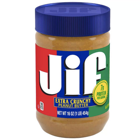 Jif Extra Crunchy Peanut Butter, 16 Oz