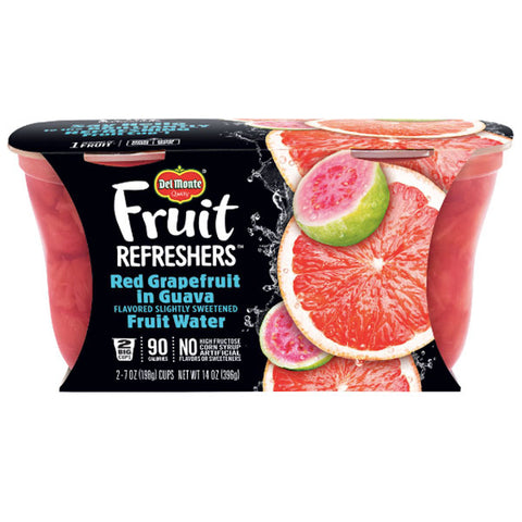 Del Monte Fruit Refreshers Red Grapefruit Fruit Cups, 7 oz, 2 Count