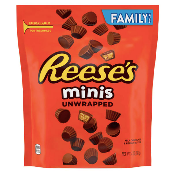 Reese's Minis Milk Chocolate Peanut Butter Cups Candy, Family