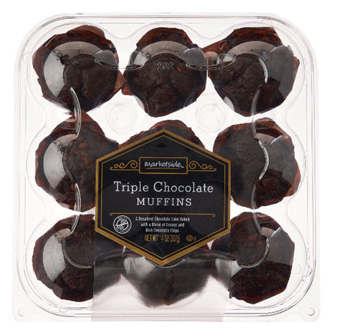 Marketside Mini Triple Chocolate Muffins 14 oz, 9 Count