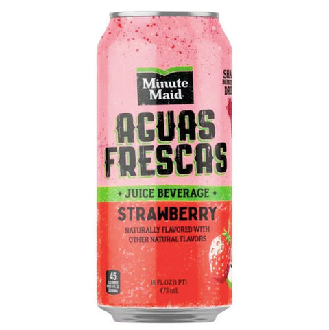 Minute Maid Aguas Frescas, Strawberry, 16 oz