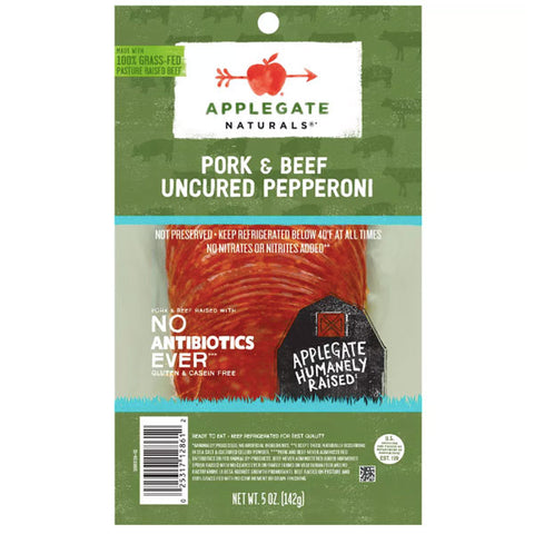 Applegate Natural Uncured Pork & Beef Pepperoni, 5oz