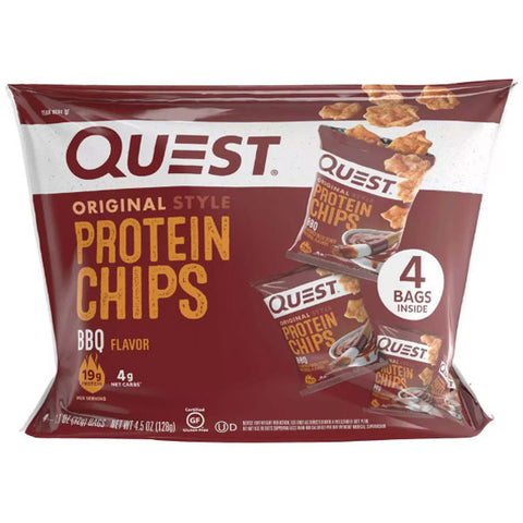 Quest Nutrition Tortilla Style Protein Chips, BBQ, 4.5oz. 4 Count