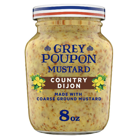 Grey Poupon Country Dijon Coarse Ground Mustard, 8 oz.